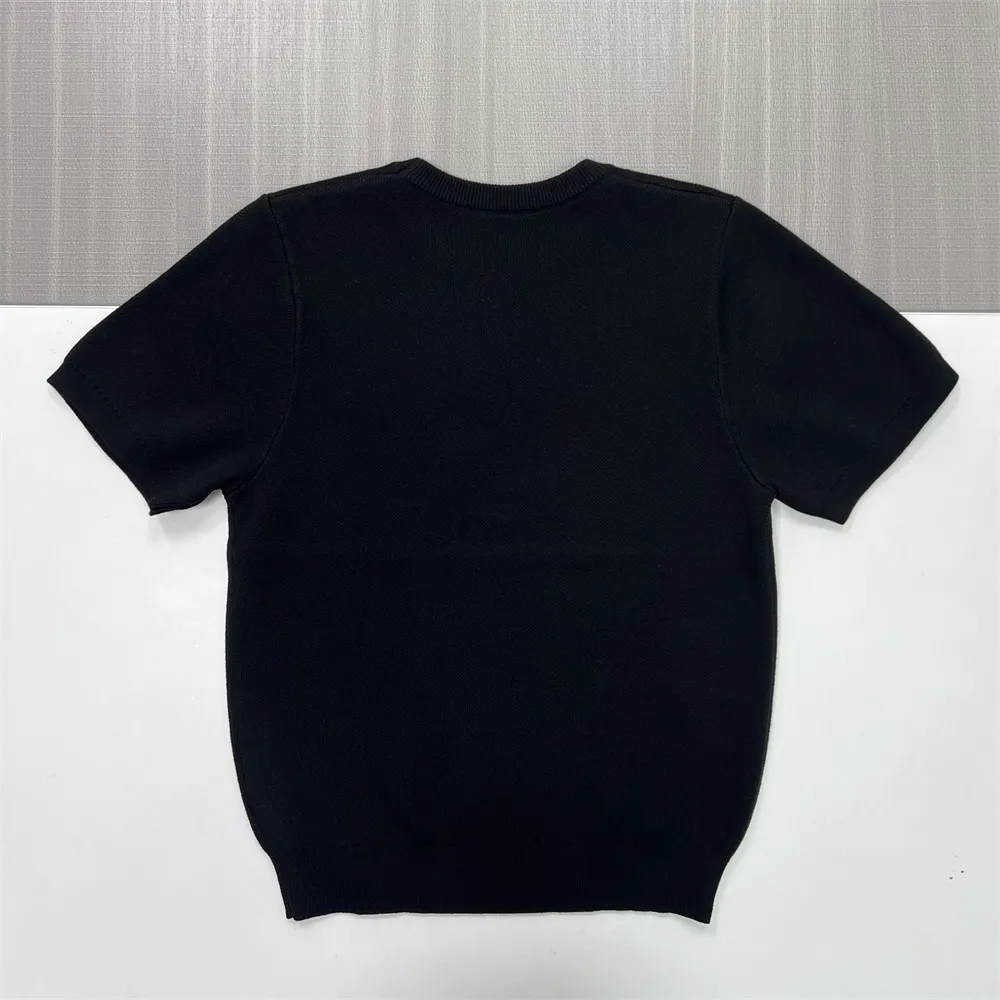 Custom FNJIA Women's Tops short-sleeved crew neck knitted T-shirt