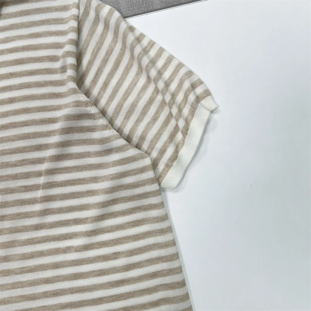 Coston Striped tops Men's short sleeved polo shirt