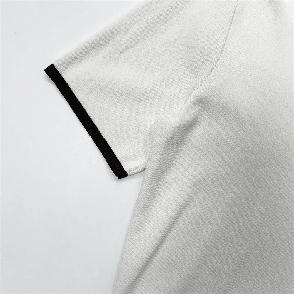 Custom half-zip women's short-sleeved polo shirt casual top
