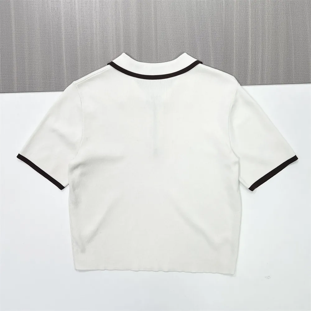 Custom half-zip women's short-sleeved polo shirt casual top