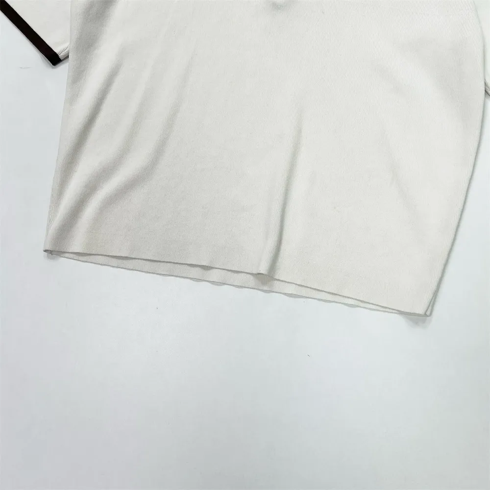Custom half-zip women's short-sleeved polo shirt casual top