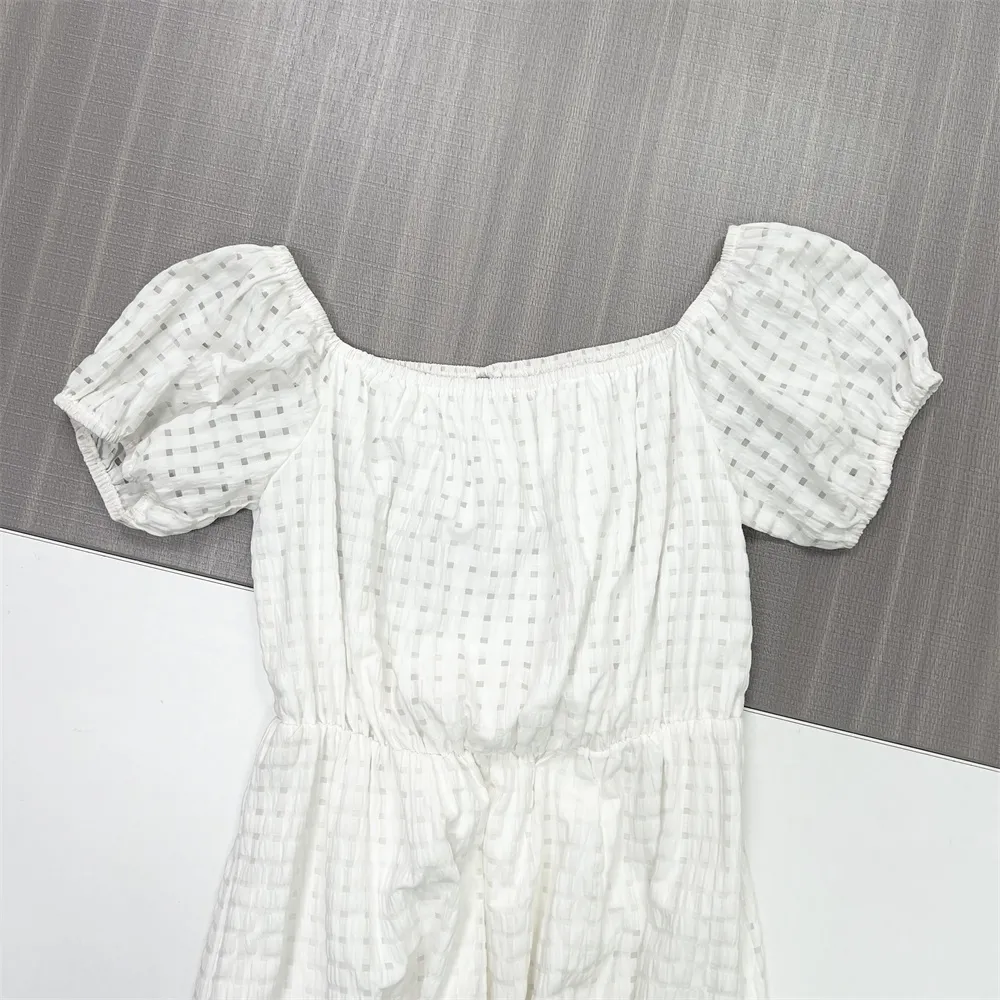 Custom FNJIA Knee-length pleated casual dress