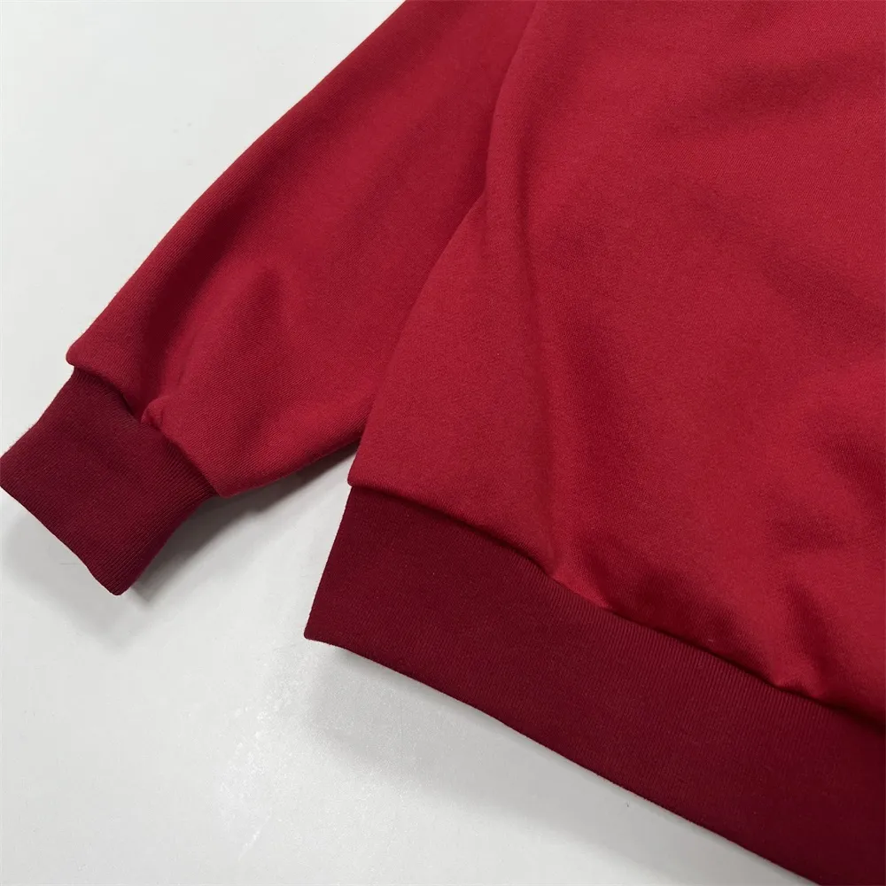 Custom regular design pullover women's solid-color hooded sweater