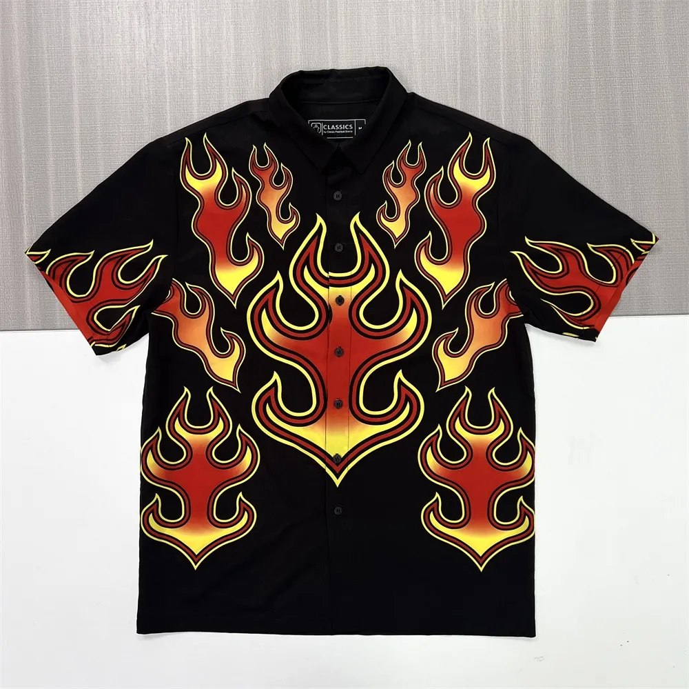Cusotm Printting Shirt for Men Fashion Woven Tops