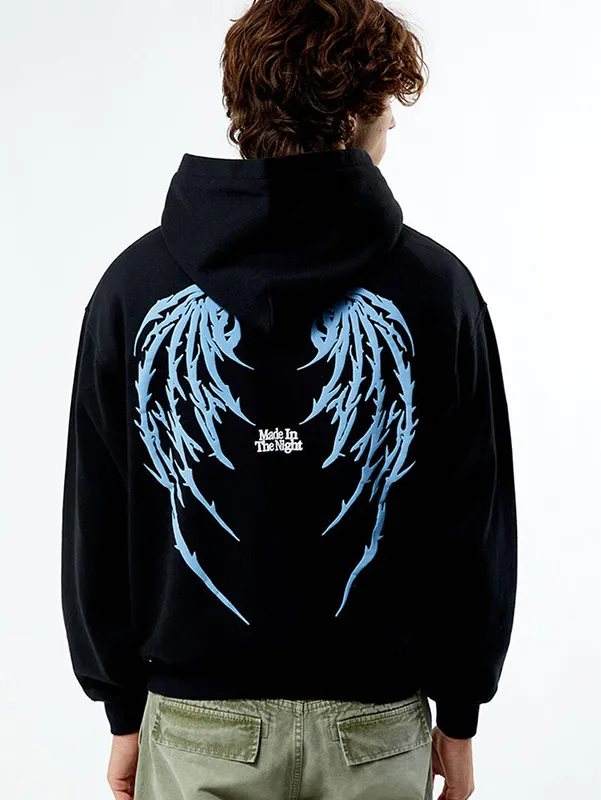 Men's Full Zip Embroidery Hoodie