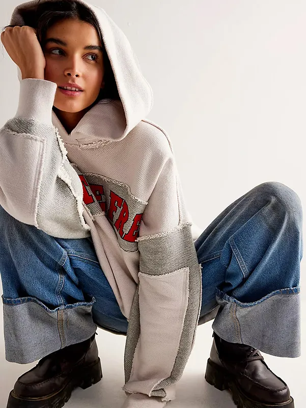 Women&rsquo;s Embroidery Oversized Hoodie