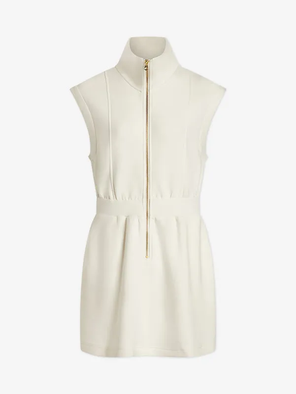 Women&rsquo;s Zip White Dress