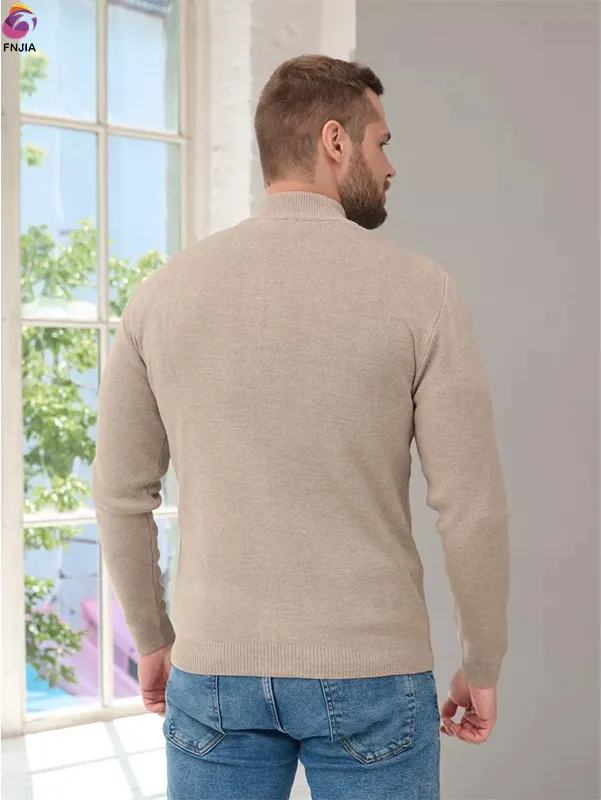 Beige slim knit cardigan