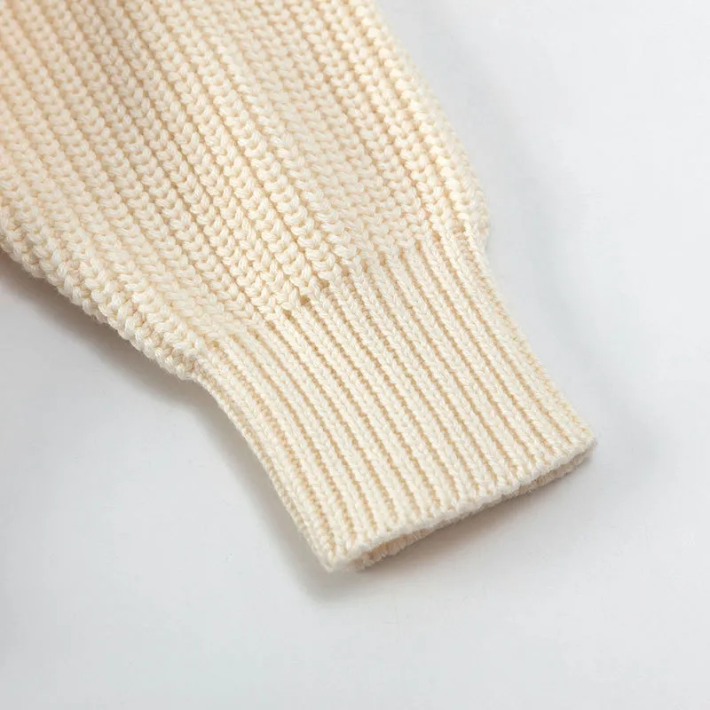 Solid color half zip sweater for kids