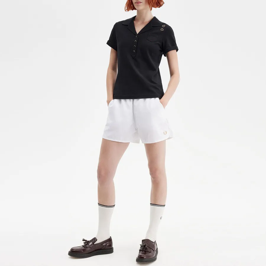 Custom FNJIA Knitted Pocket Design Women's Polo Shirt