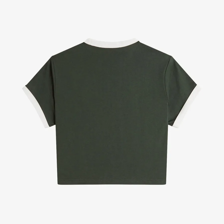 Custom 9-point Knitted Short Sleeves Knitted Women's T-shirt