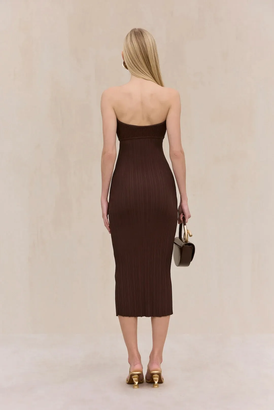Custom Swmmer Cut-out Strapless Dress