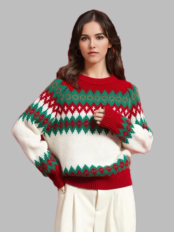 Custom FNJIA Fashin Holiday Casual Women's Sweater