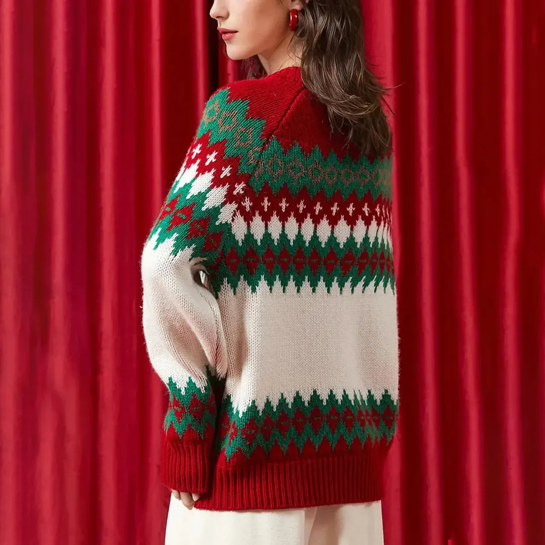 Custom FNJIA Fashin Holiday Casual Women's Sweater