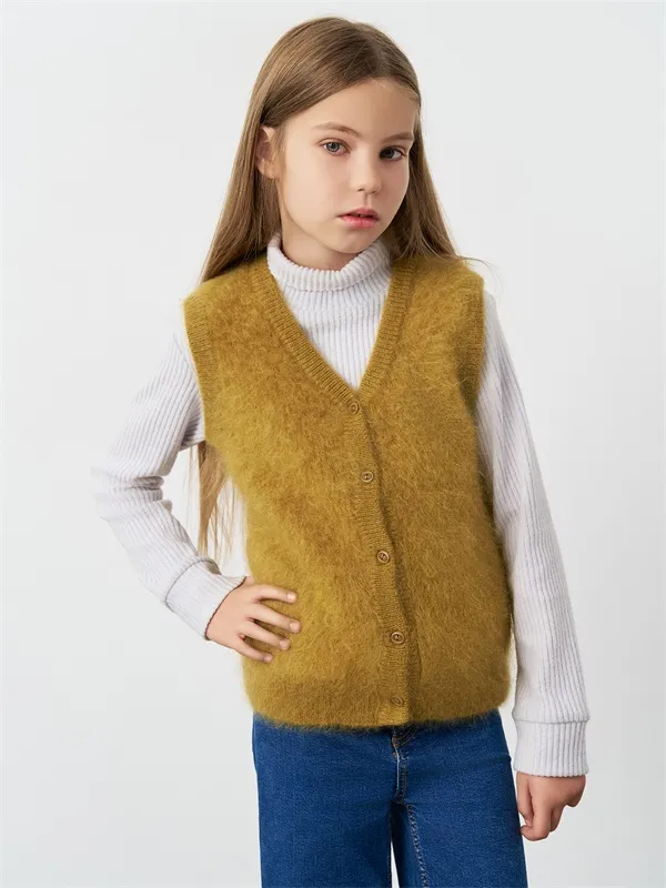 Custom girls sweater vest women's vest