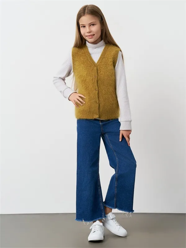 Custom girls sweater vest women's vest