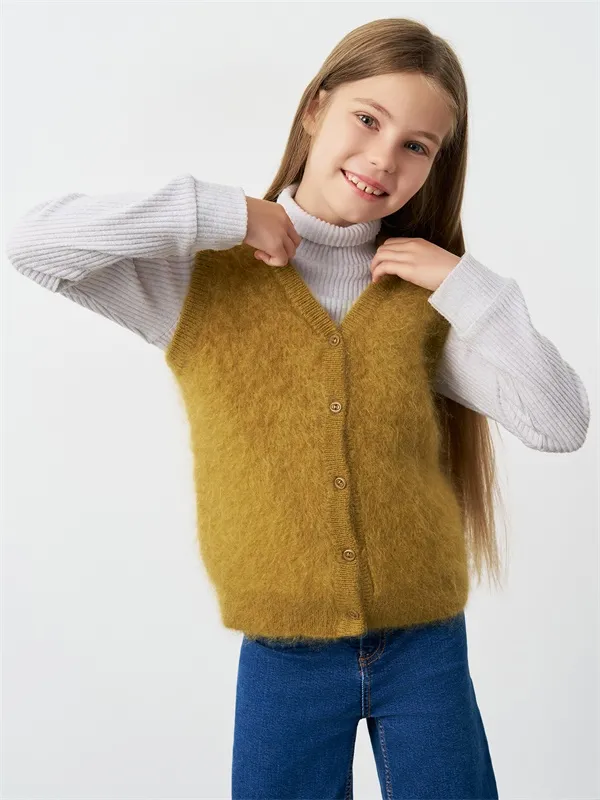 Custom girls sweater vest women's vest