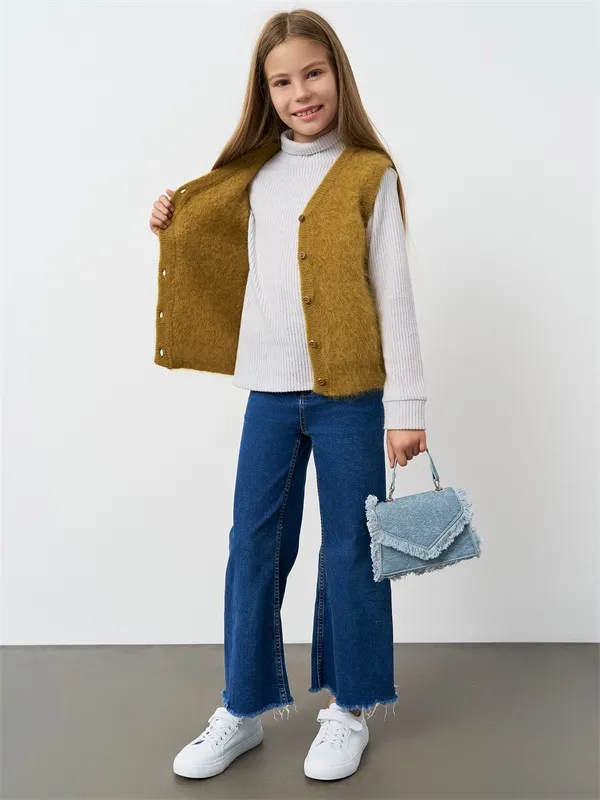 Custom girls sweater vest women's vest