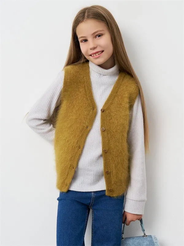 Custom girls sweater vest women's vest