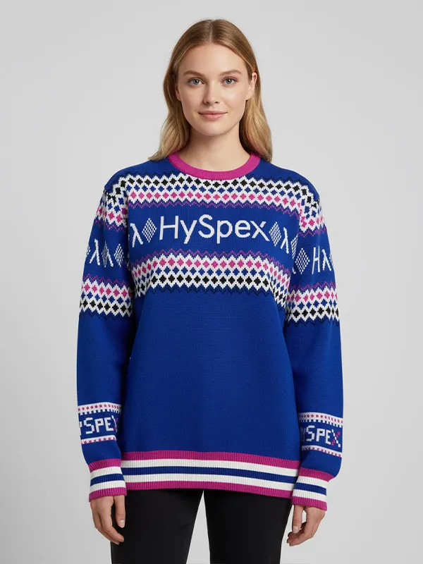 Custom Jacquard letter pattern sweater for women Christmas Jumper