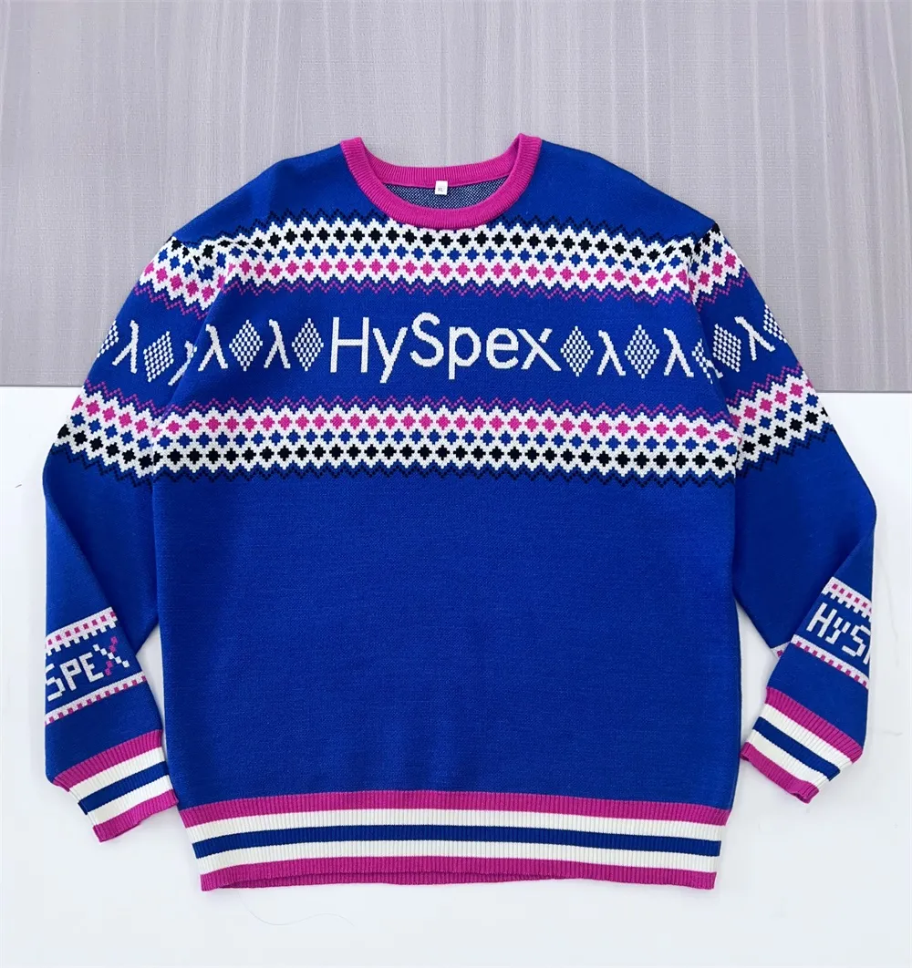 Custom Jacquard letter pattern sweater for women Christmas Jumper