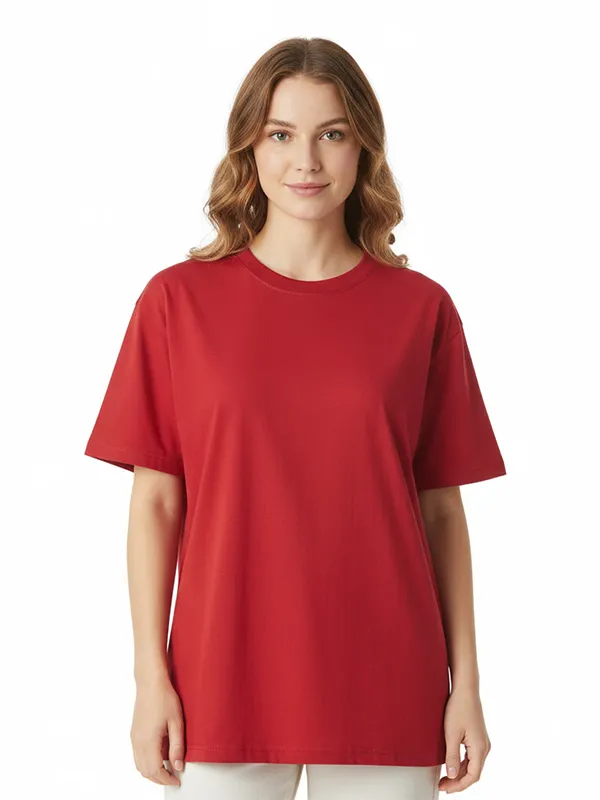 Custom Solid-color heavyweight T-shirt for Women