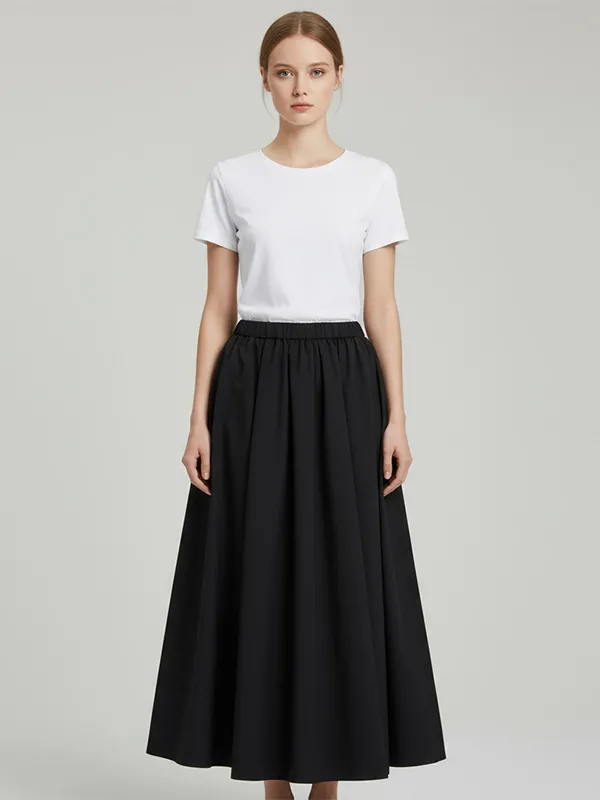 Custom Women's dress Long pleated skirt
