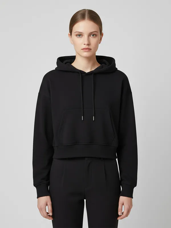 Custom FNJIA Hoodies women's casual solid color sweatshirts
