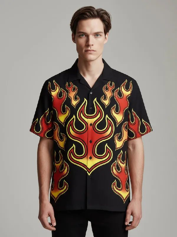 Cusotm Printting Shirt for Men Fashion Woven Tops