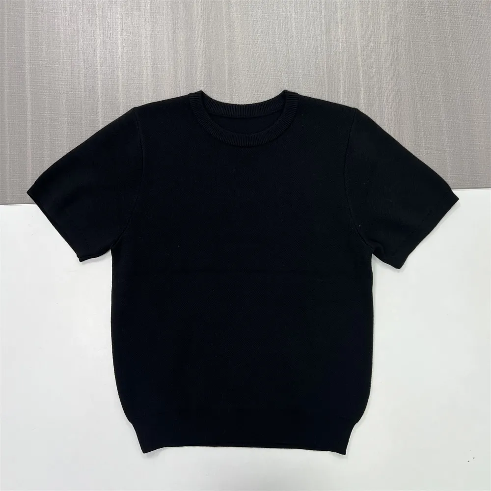 Custom Crew Neck Knit T-Shirt: Short Sleeve, Slim Fit, Minimalist Design