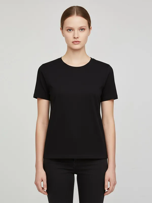 Custom Crew Neck T-Shirt: Short Sleeve, Slim Fit, Basic Essential Design