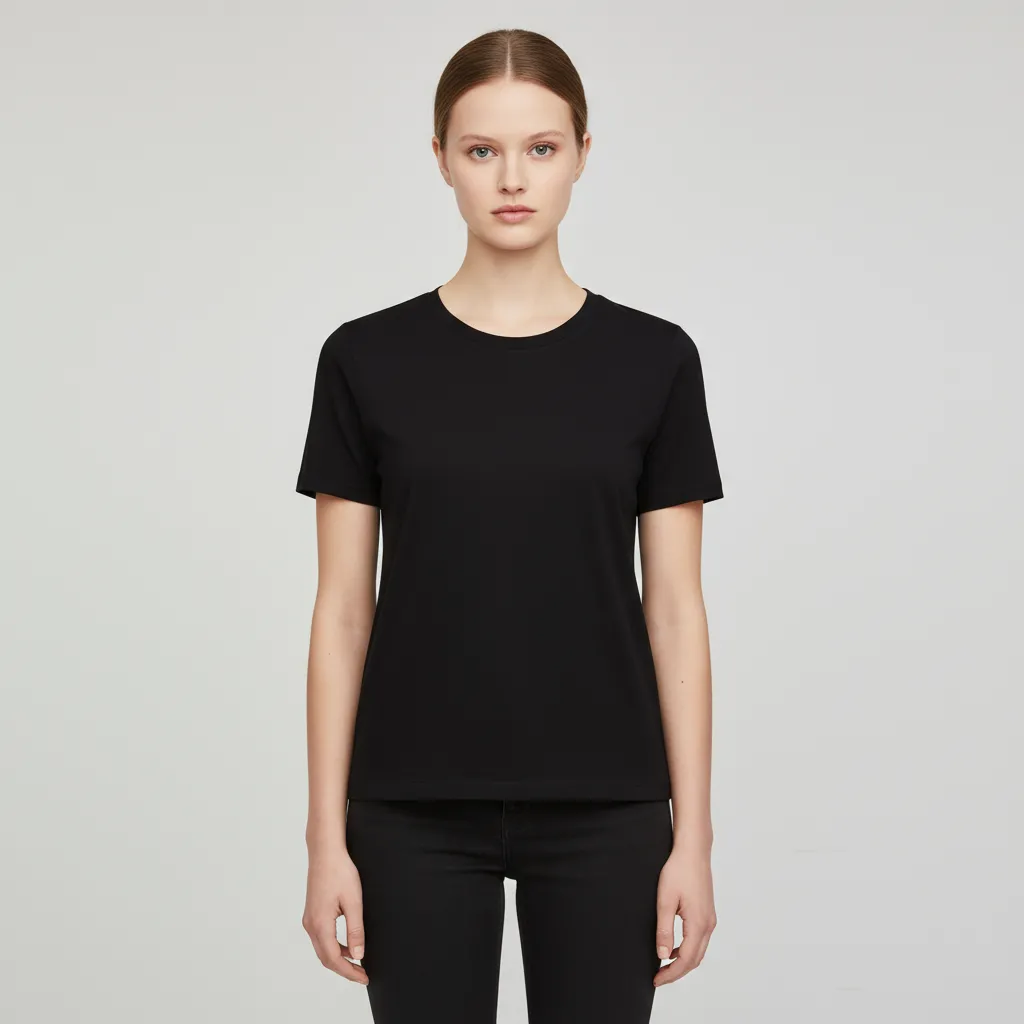 Custom Crew Neck T-Shirt: Short Sleeve, Slim Fit, Basic Essential Design