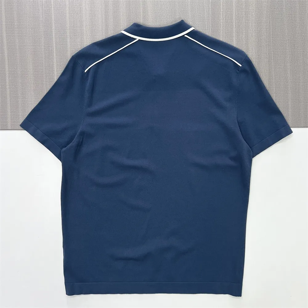 Custom Contrast Trim Polo T-Shirt: Short Sleeve, Button-Up, Classic Design