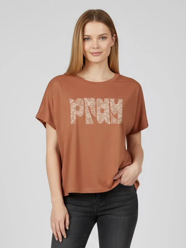 Customizable Graphic Print Knit T-Shirt: Crew Neck, Short Sleeve, Oversized Design