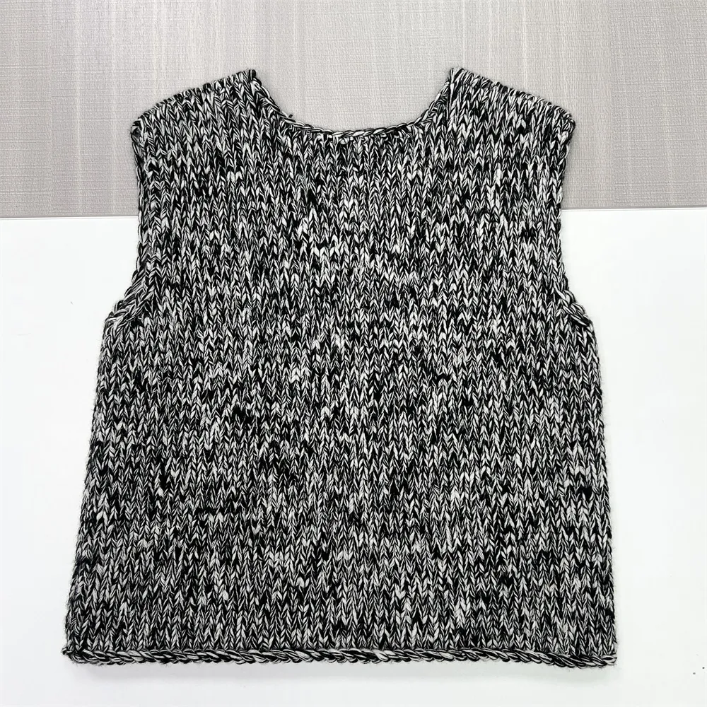 Women's Summer New Arrival Sequin V-Neck Tank Elastane Sleeveless V-neck Blouse