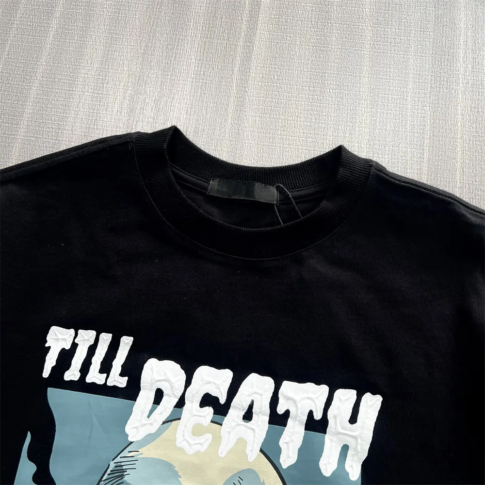 Men's Black Graphic T-Shirt: Skeleton Print, Casual Apparel