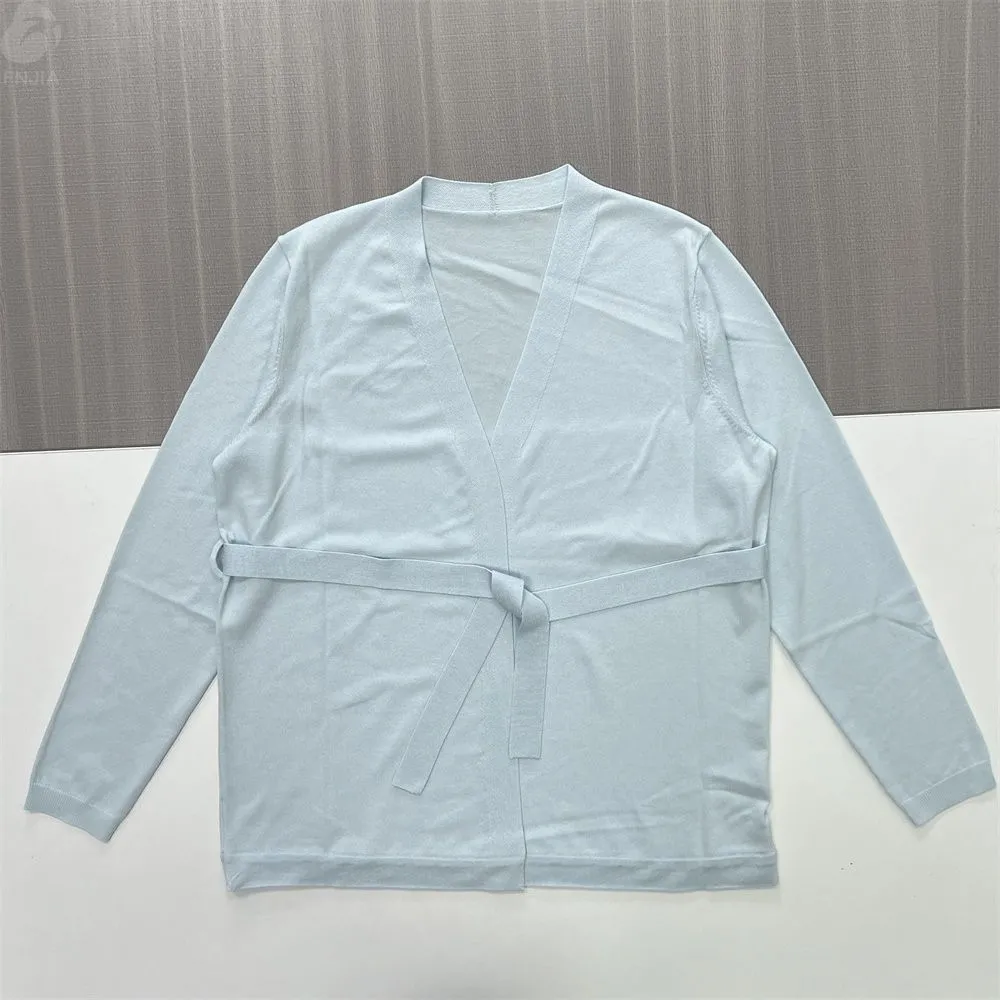 Women's Light Blue Cardigan Set - Full-Cycle Custom Manufacturing-CPM2508-901