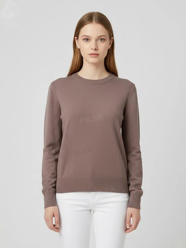 Women's Mauve Tie-Back Knit Sweater - FNJIA Custom Apparel Service-FNJ250097