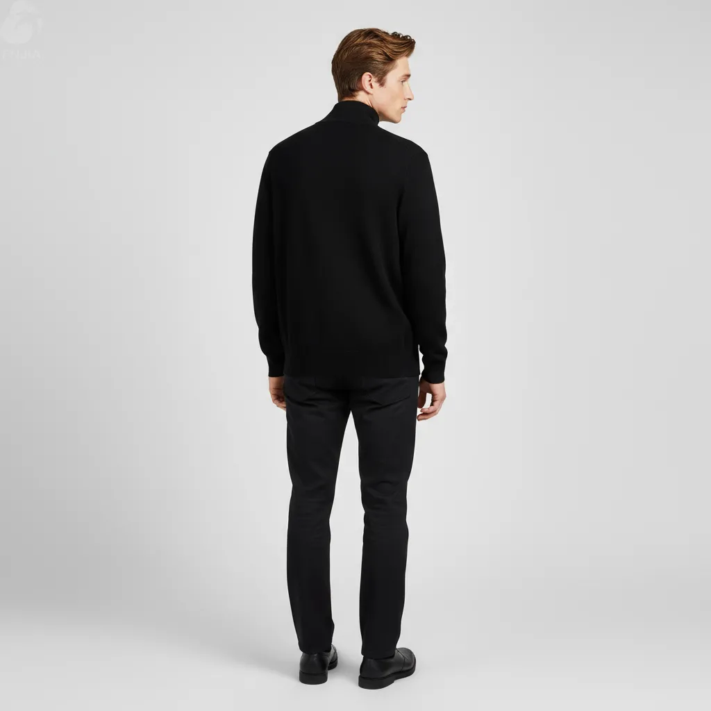 Custom FNJIA Men's Knitted Cardigan Jacket-FNJ2500160