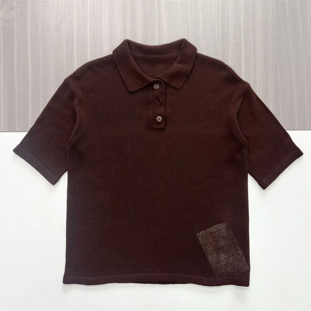 Men's Burgundy Textured Knit Polo - FNJIA Custom Apparel Service