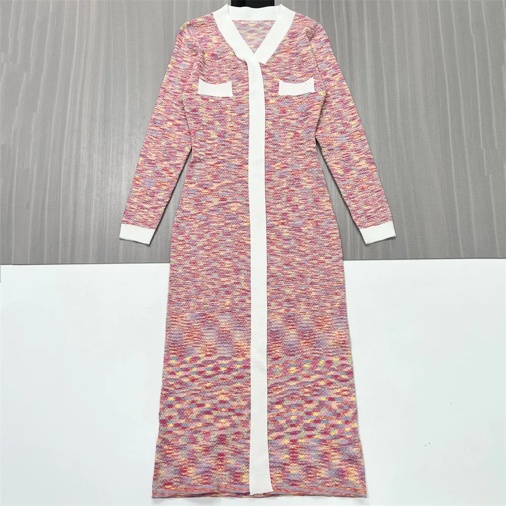Women's Multicolor Tweed-Knit Contrast-Trim Midi Dress - Custom Classic Elegant Design