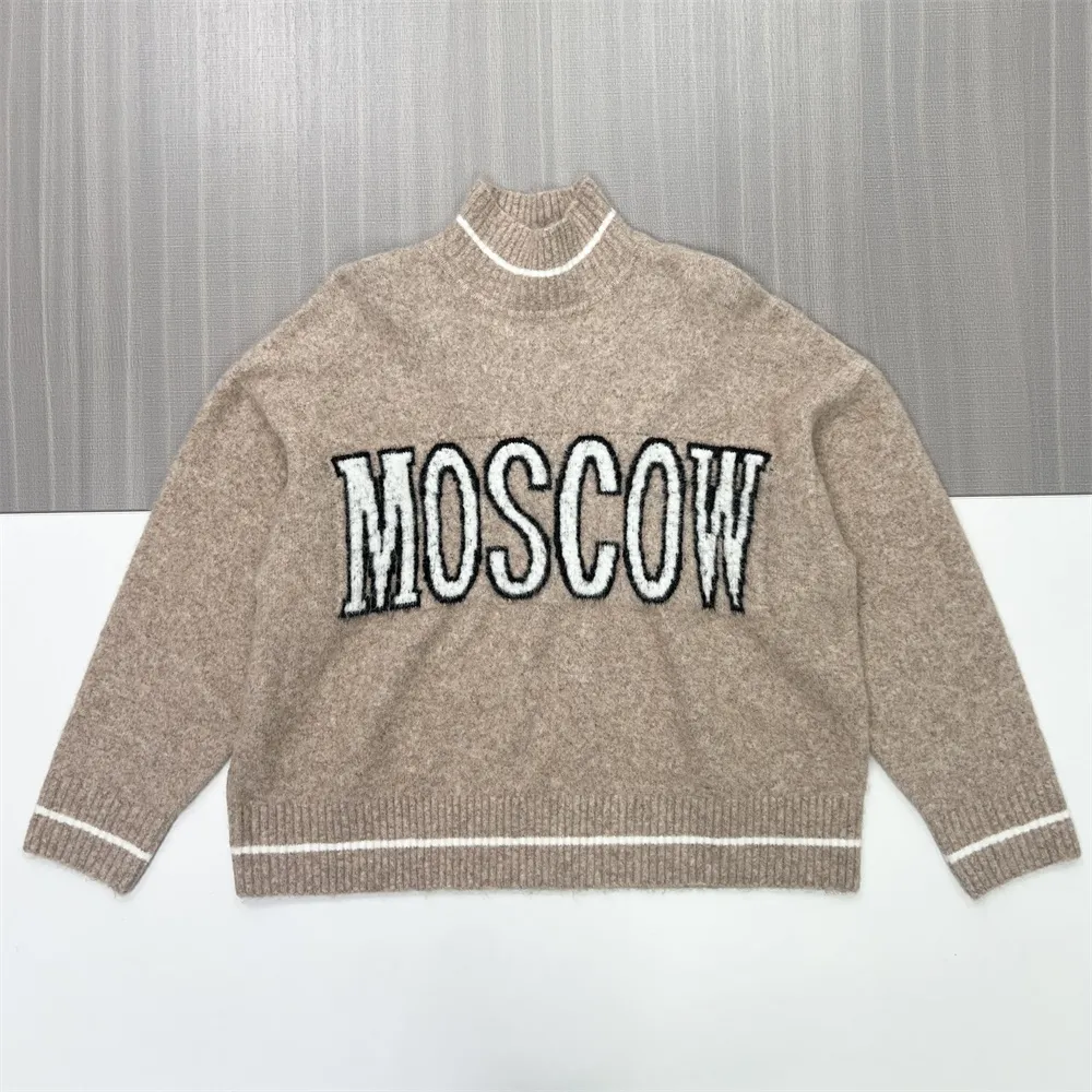 Custom FNJIA Jacquard Sweater for Women Winter