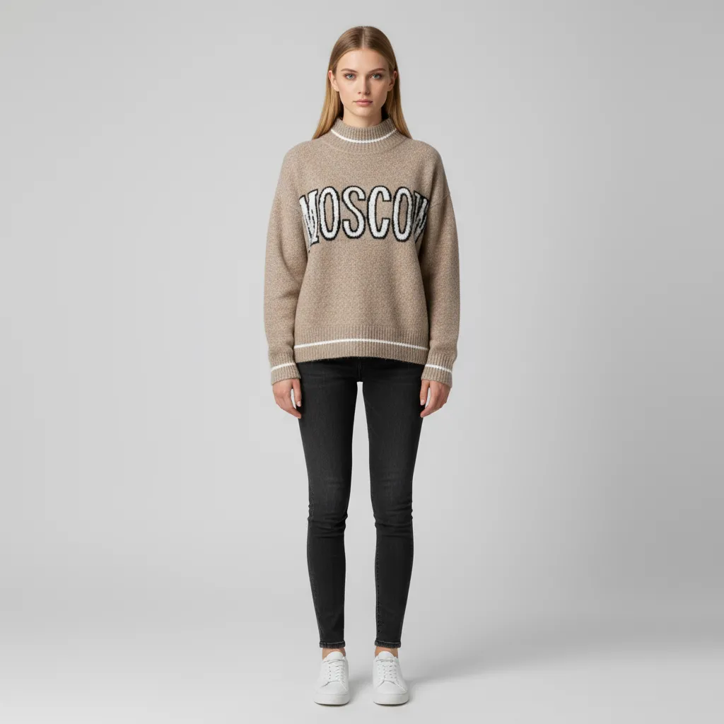 Custom FNJIA Jacquard Sweater for Women Winter