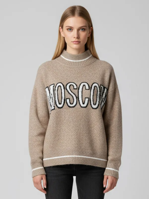 Custom FNJIA Jacquard Sweater for Women Winter