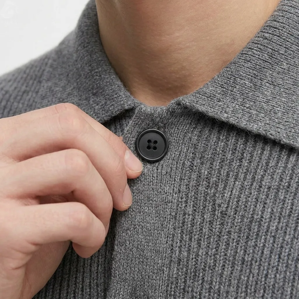 Custom-made classic collared cardigan men's knitwear loose Korean style trendy versatile sweater coat