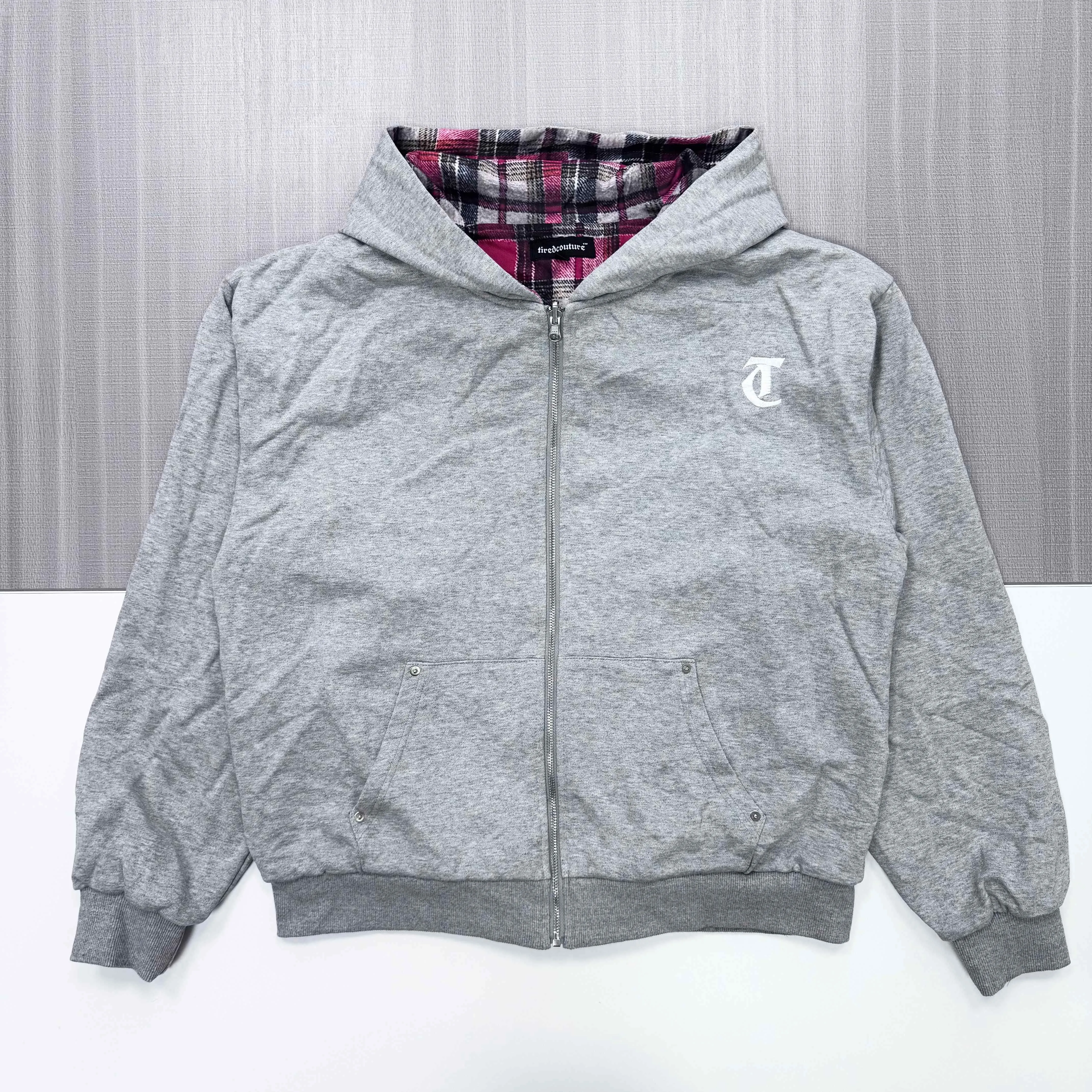 Men's Solid Color Zip-Up Hoodie, Loose Fit Casual Jacket