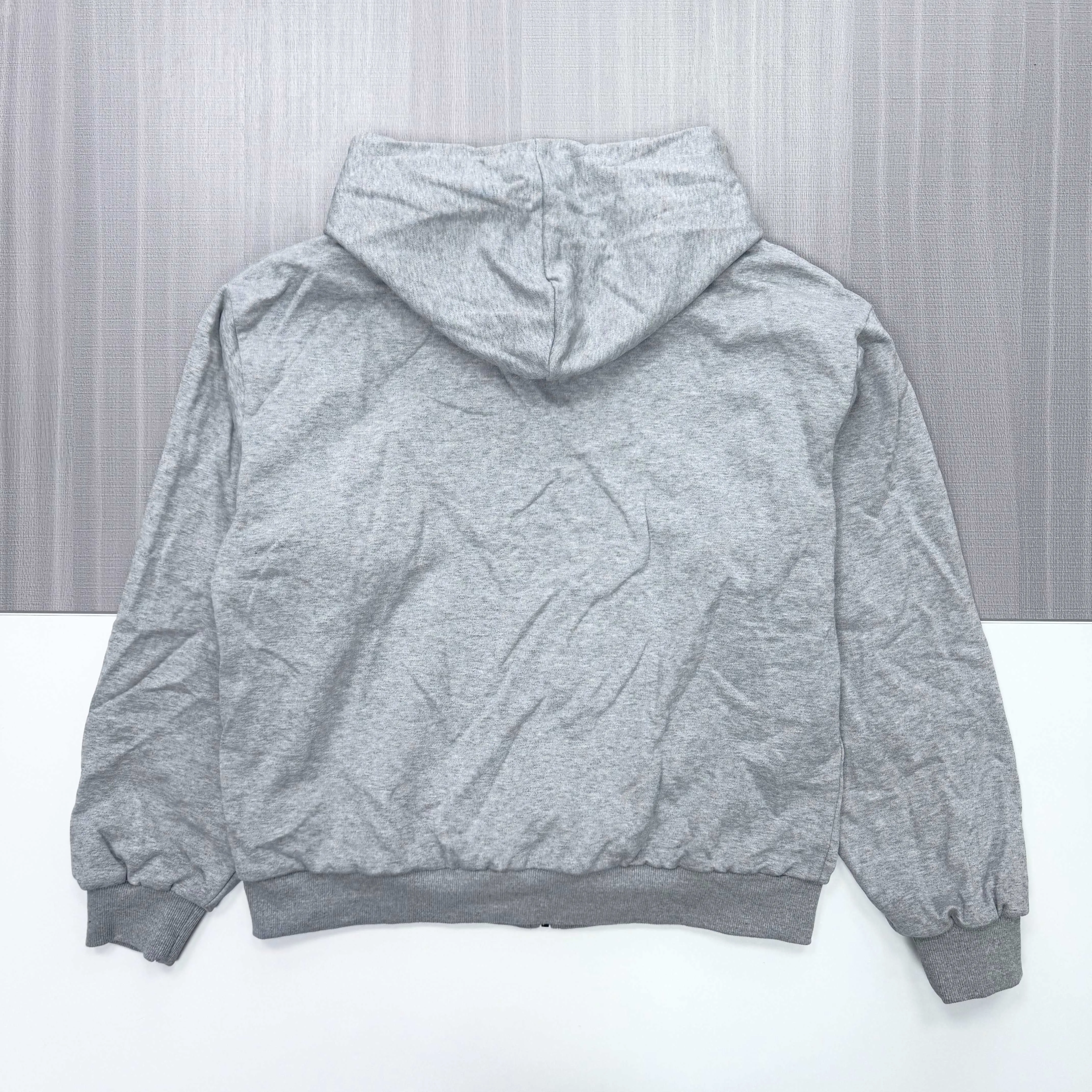 Men's Solid Color Zip-Up Hoodie, Loose Fit Casual Jacket