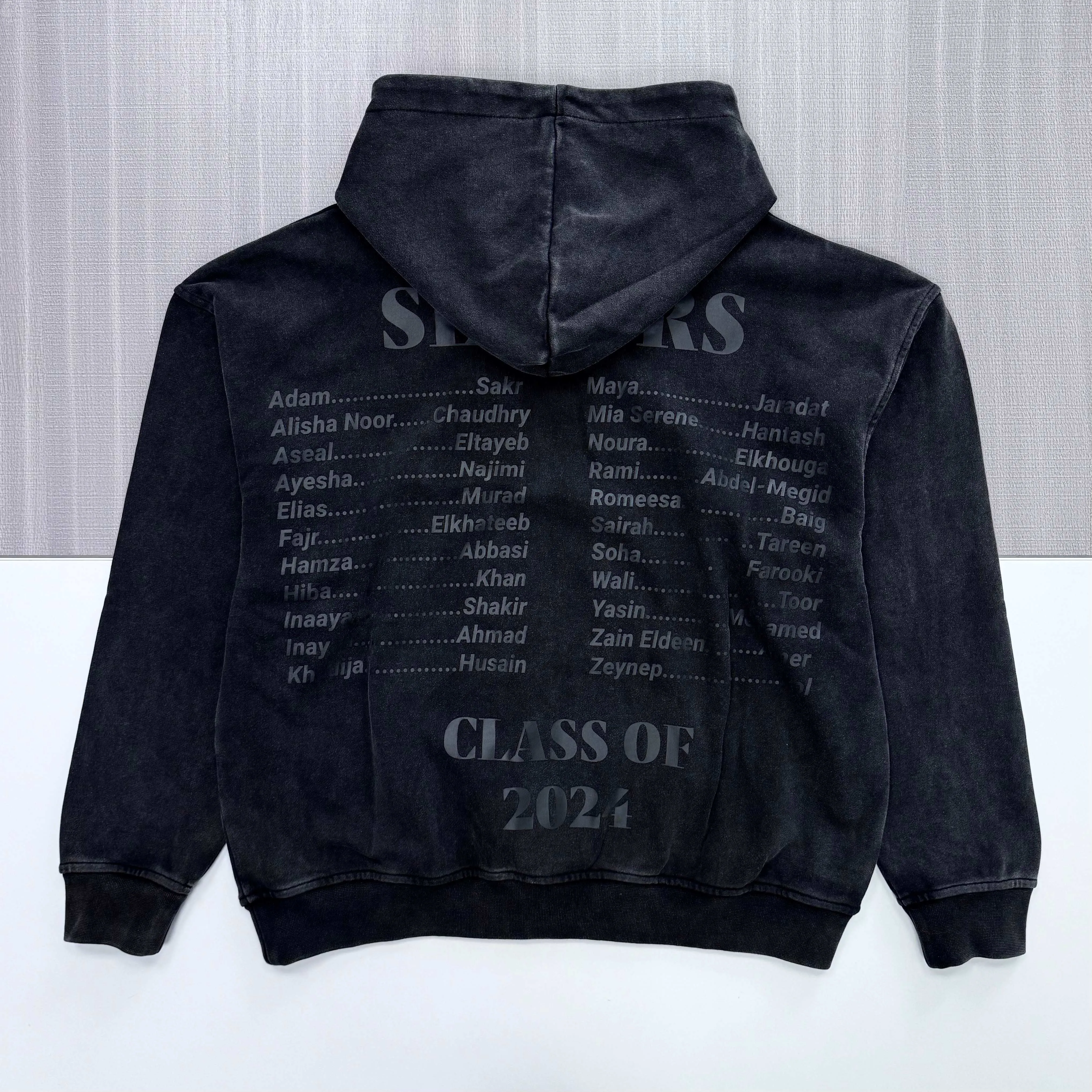 Women's hooded sweatshirt - 100% cotton fleece, embroidered street style, digital print.