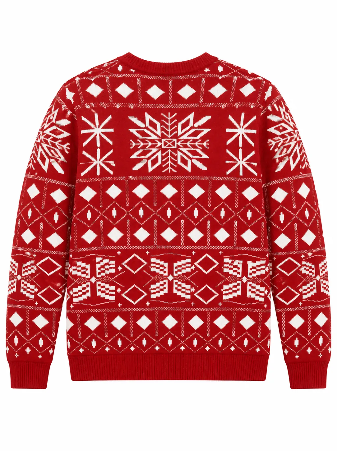 Custom Family Matching Snowflake Christmas Knit Sweater