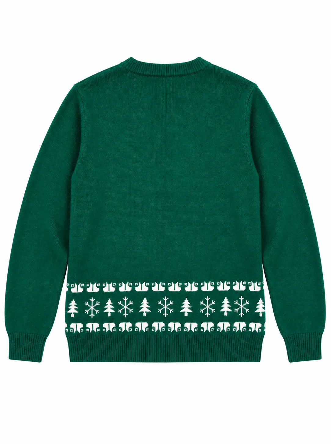 Custom Women Funny Santa Crewneck Knit Sweater | FNJIA